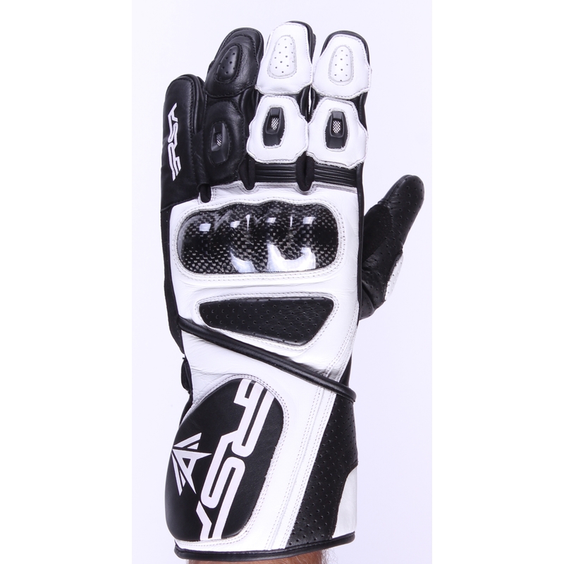 Motorradhandschuhe RSA Colorado schwarz und weiß Ausverkauf