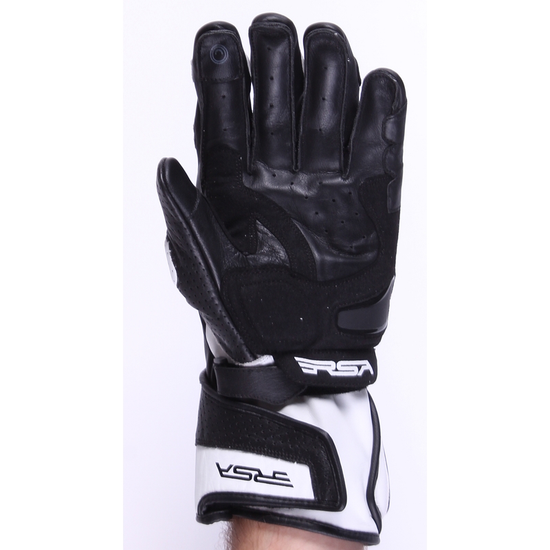 Motorradhandschuhe RSA Colorado schwarz und weiß Ausverkauf