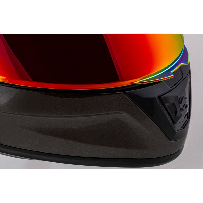 Cassida Aero Super Mono Integralhelm, glänzend schwarz, Chrom-Schwarz - II. Qualität