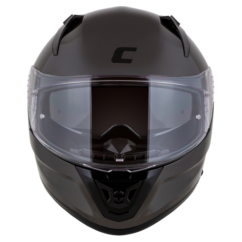 Cassida Aero Super Mono Integralhelm, glänzend schwarz, Chrom-Schwarz - II. Qualität