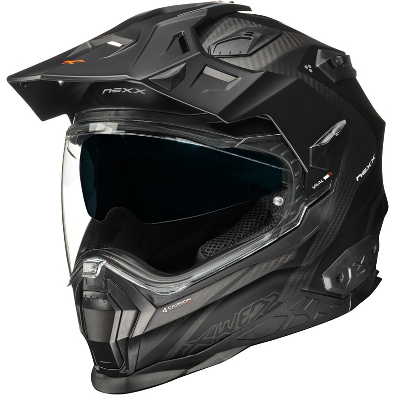 Enduro-Helm NEXX X.Wed 2 Vaal Carbon Schwarz Ausverkauf - II. Qualität