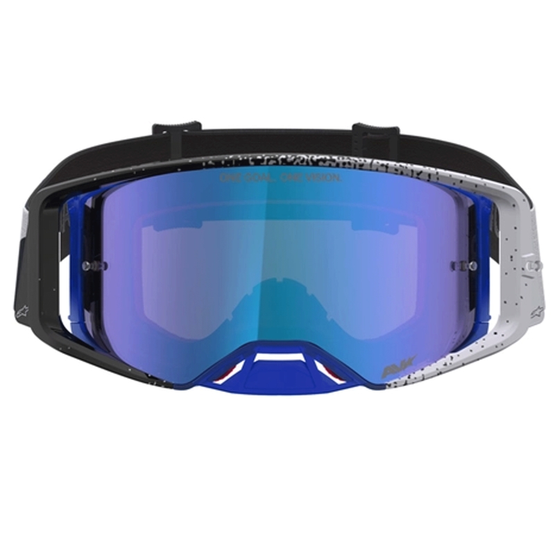 Alpinestars Supertech Hiten Motocross-Brille schwarz-blau