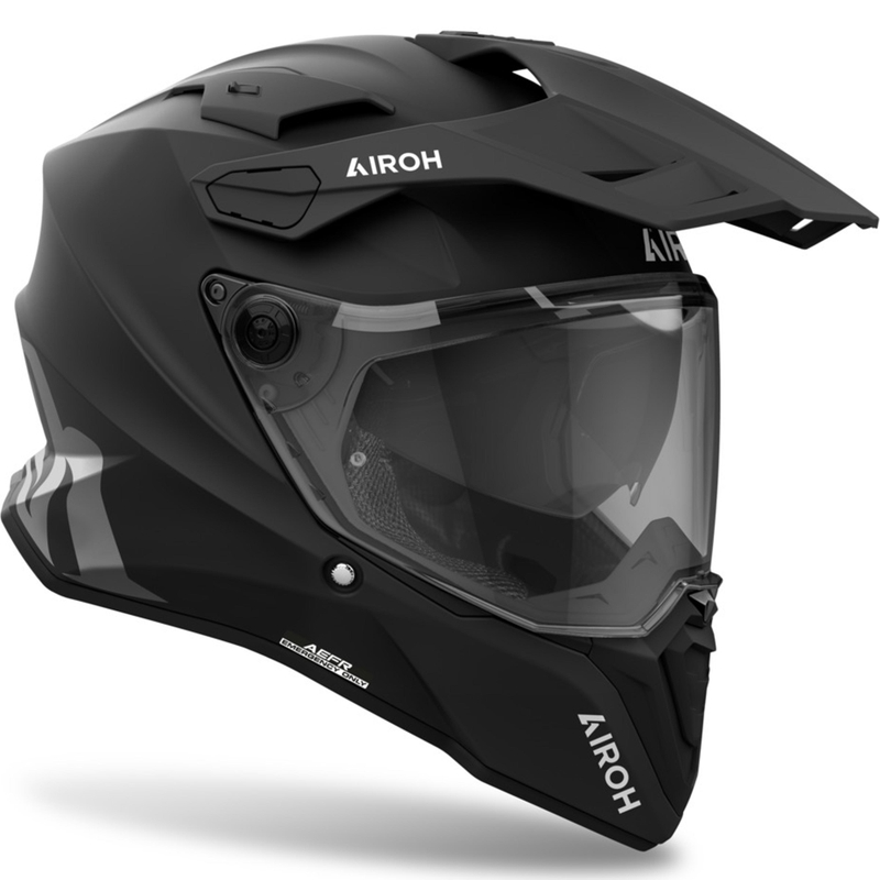 Enduro-Helm Airoh Commander 2, Farbe: Mattschwarz - II. Qualität