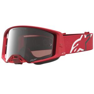 Alpinestars Supertech Vesta Motocross-Brille in fluoreszierendem Rot-Chrom