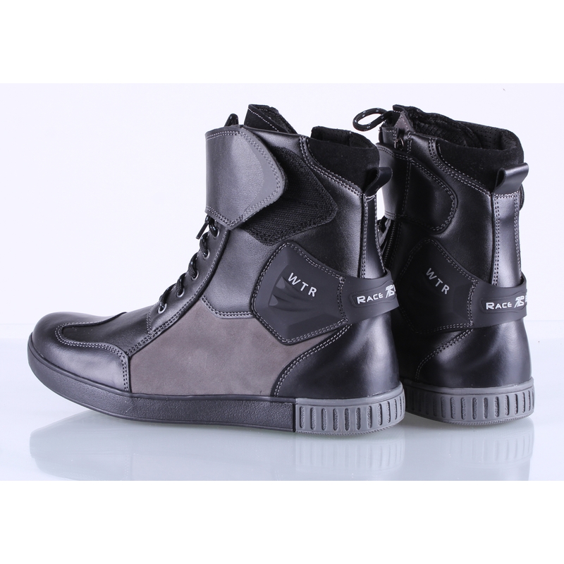 RSA WTR schwarz und grau Motorradstiefel Ausverkauf