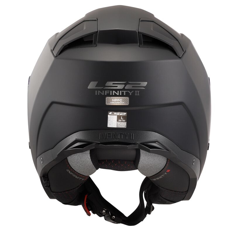 Offener Motorradhelm LS2 OF603 Infinity II Solid Black Matte - II. Qualität