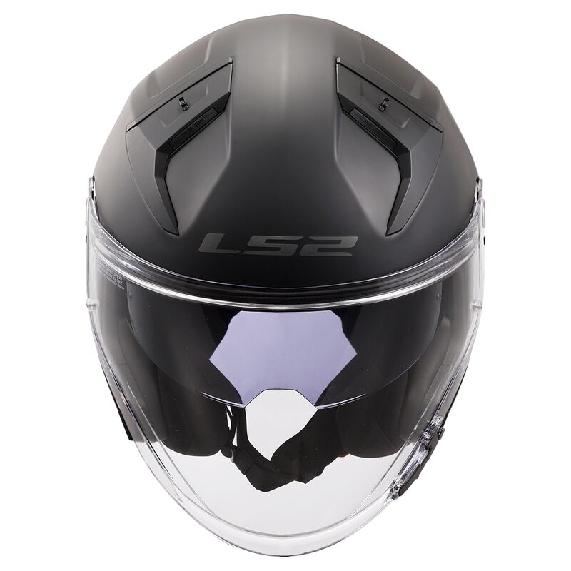 Offener Motorradhelm LS2 OF603 Infinity II Solid Black Matte - II. Qualität