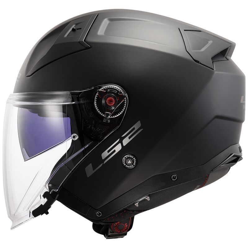 Offener Motorradhelm LS2 OF603 Infinity II Solid Black Matte - II. Qualität
