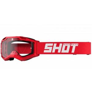 Motocross-Schutzbrille Shot Assault 2.0 Solid rot - II. Qualität