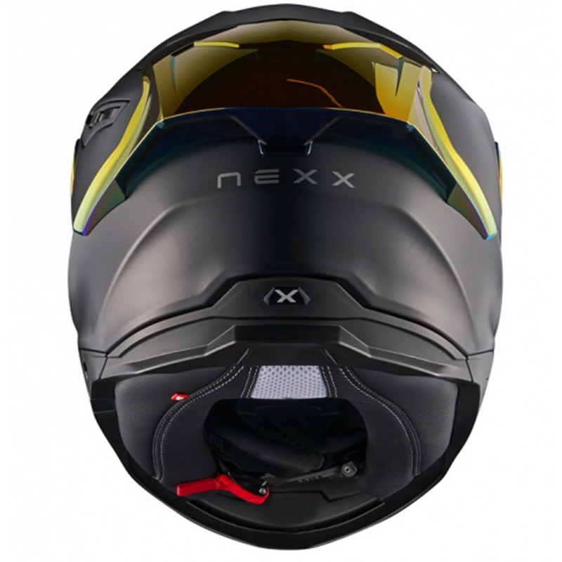 Integralhelm Motorrad NEXX Y.100R Subsonic matt schwarz-rot - II. Qualität Ausverkauf