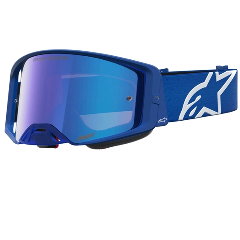 Alpinestars Supertech Vesta blau-weiße Motocross-Brille