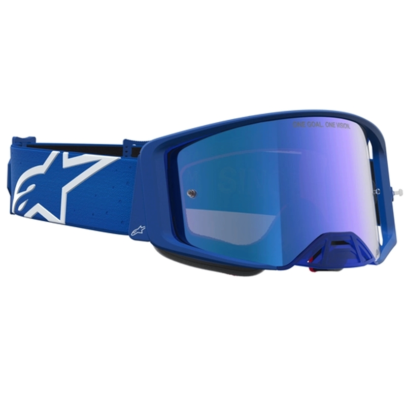 Alpinestars Supertech Vesta blau-weiße Motocross-Brille