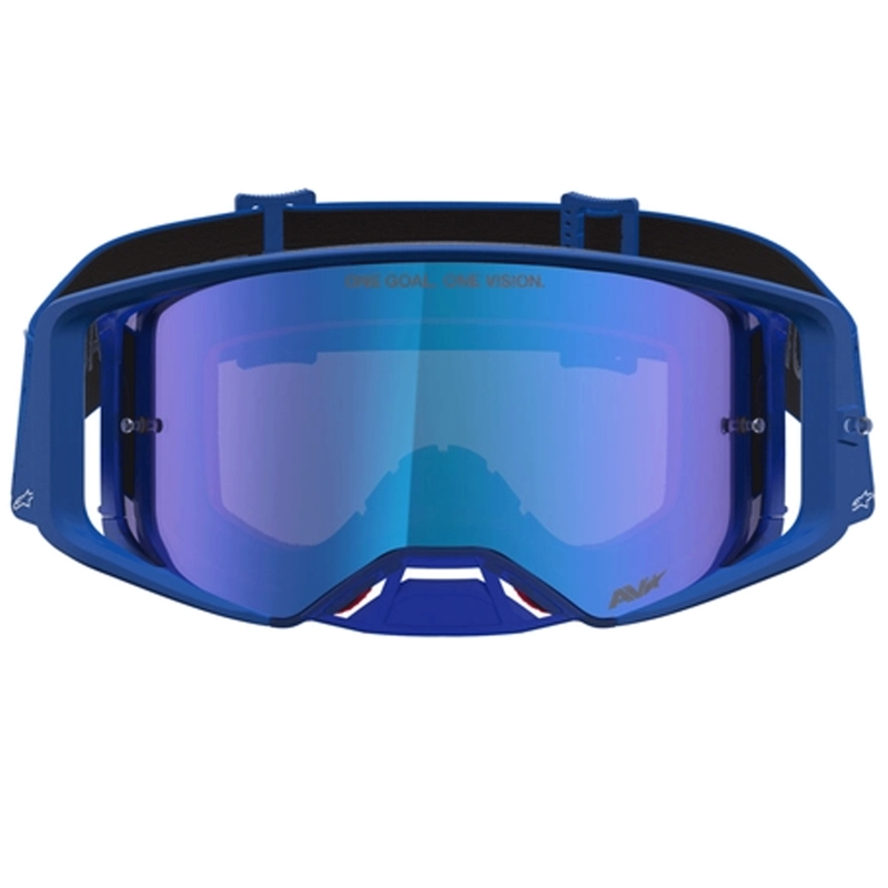 Alpinestars Supertech Vesta blau-weiße Motocross-Brille