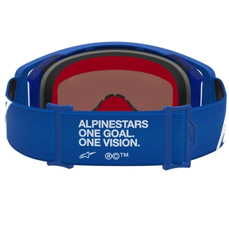 Alpinestars Supertech Vesta blau-weiße Motocross-Brille