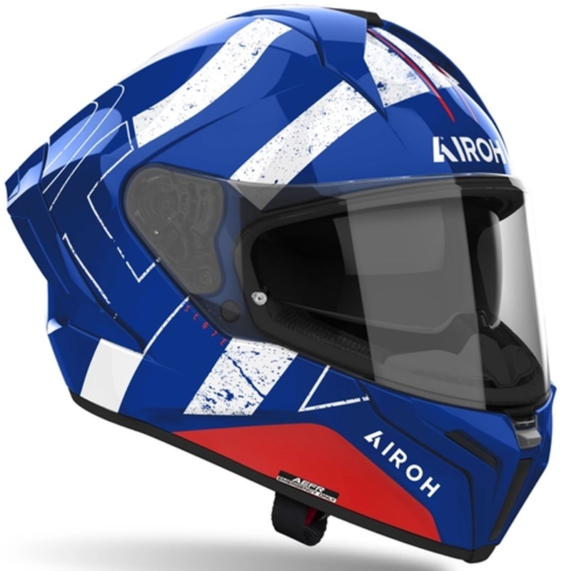 Integrierter Motorradhelm Airoh MATRYX Scope blau-rot