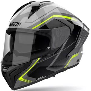 Airoh MATRYX Wide Integralhelm Motorrad schwarz-grau-gelb