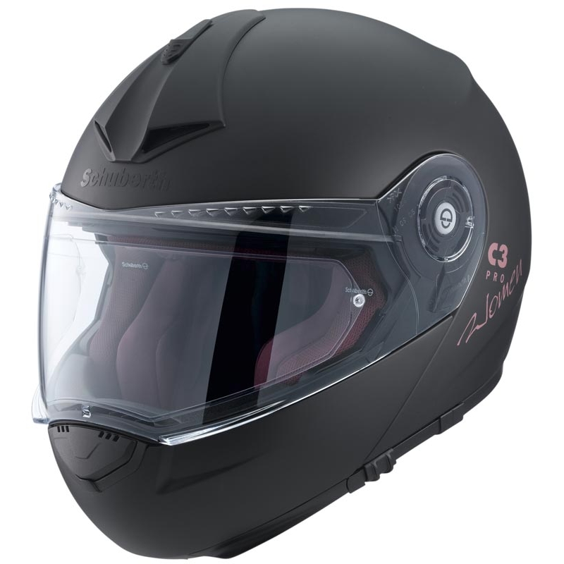Frauen Schuberth C3 Pro Schwarz Matt Flip-up Helm Ausverkauf