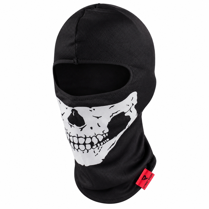 Street Racer Totenkopf-Helm Haube