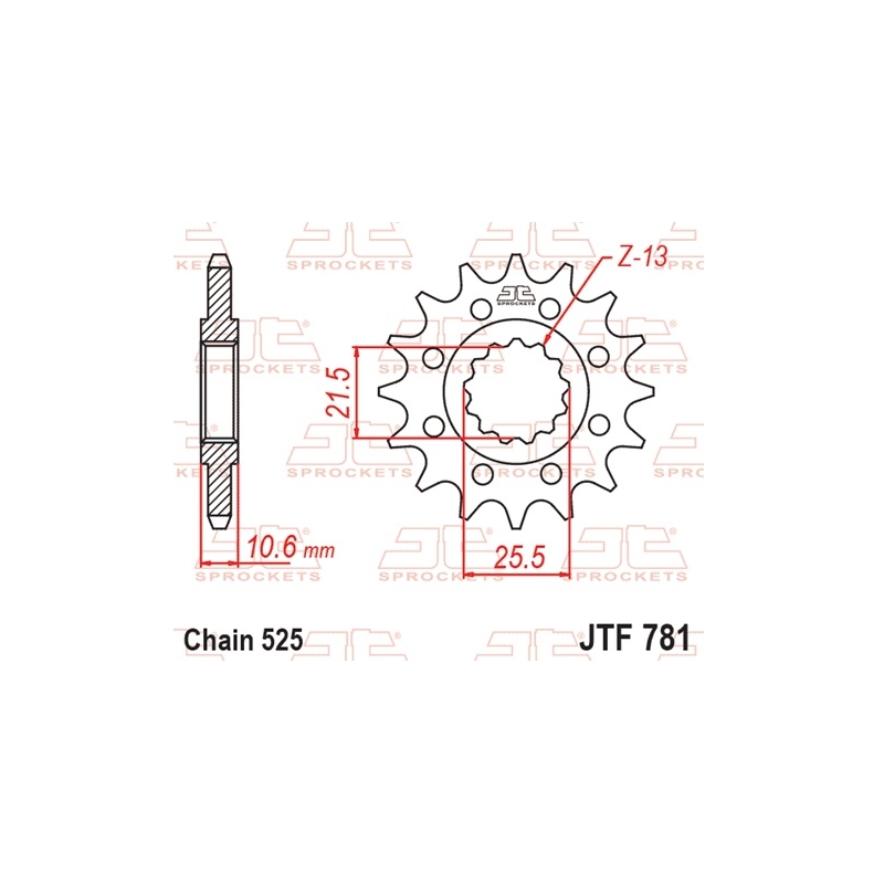 Ritzel JT 15T, 525