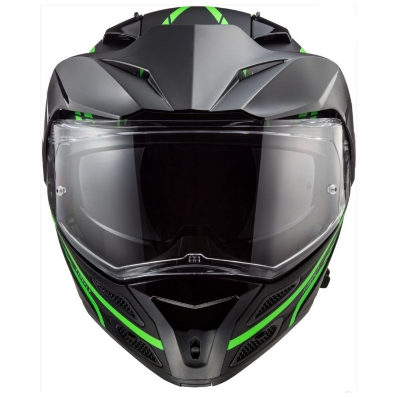 LS2 FF324 Metro EVO Firefly schwarz-fluo grüner Helm