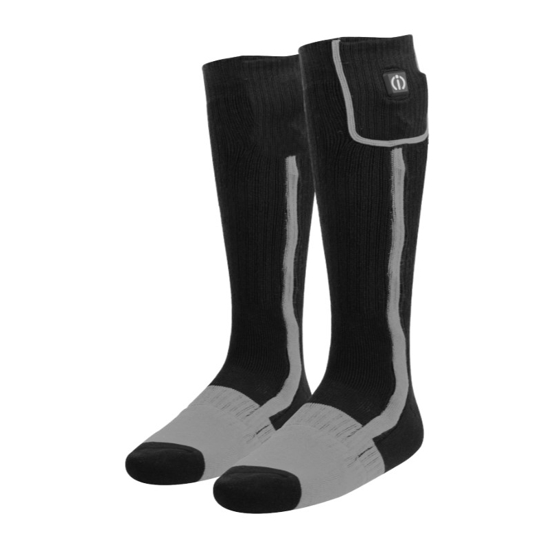 Beheizte Socken KLAN-e schwarz-grau Ausverkauf
