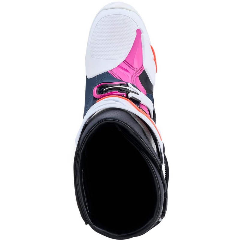 Alpinestars TECH 10 Supervented Motocross-Stiefel dunkelblau-weiß-schwarz-lila