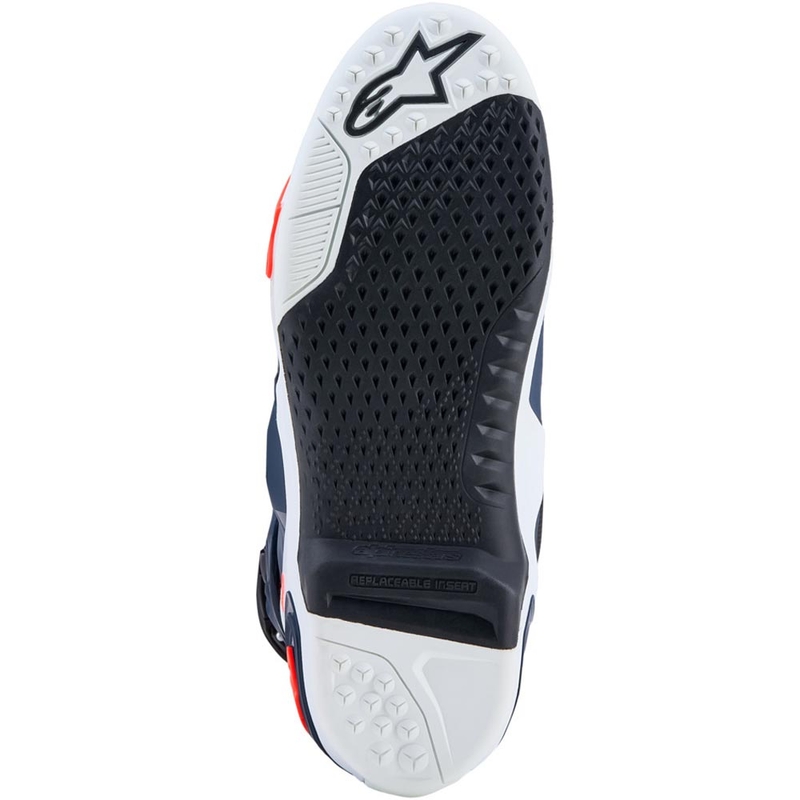 Alpinestars TECH 10 Supervented Motocross-Stiefel dunkelblau-weiß-schwarz-lila