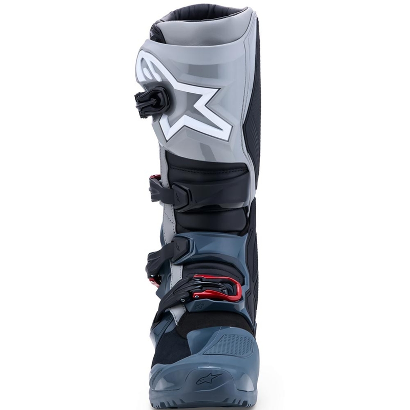 Alpinestars TECH 7 Enduro Drystar Motorradstiefel Dunkelgrau-Hellgrau-Rot