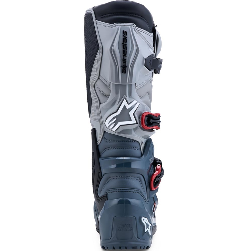 Alpinestars TECH 7 Enduro Drystar Motorradstiefel Dunkelgrau-Hellgrau-Rot