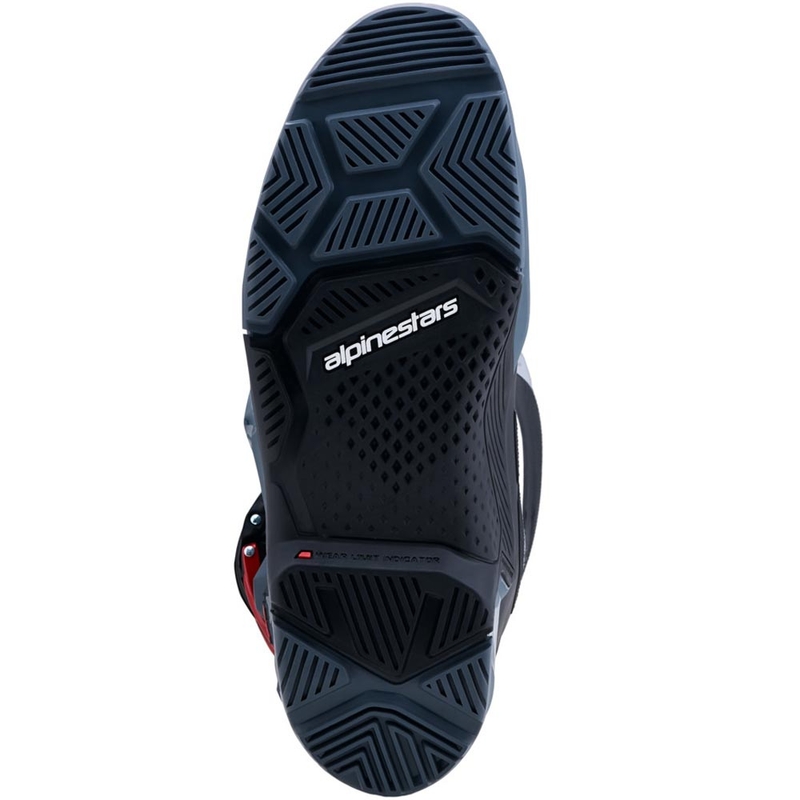 Alpinestars TECH 7 Enduro Drystar Motorradstiefel Dunkelgrau-Hellgrau-Rot