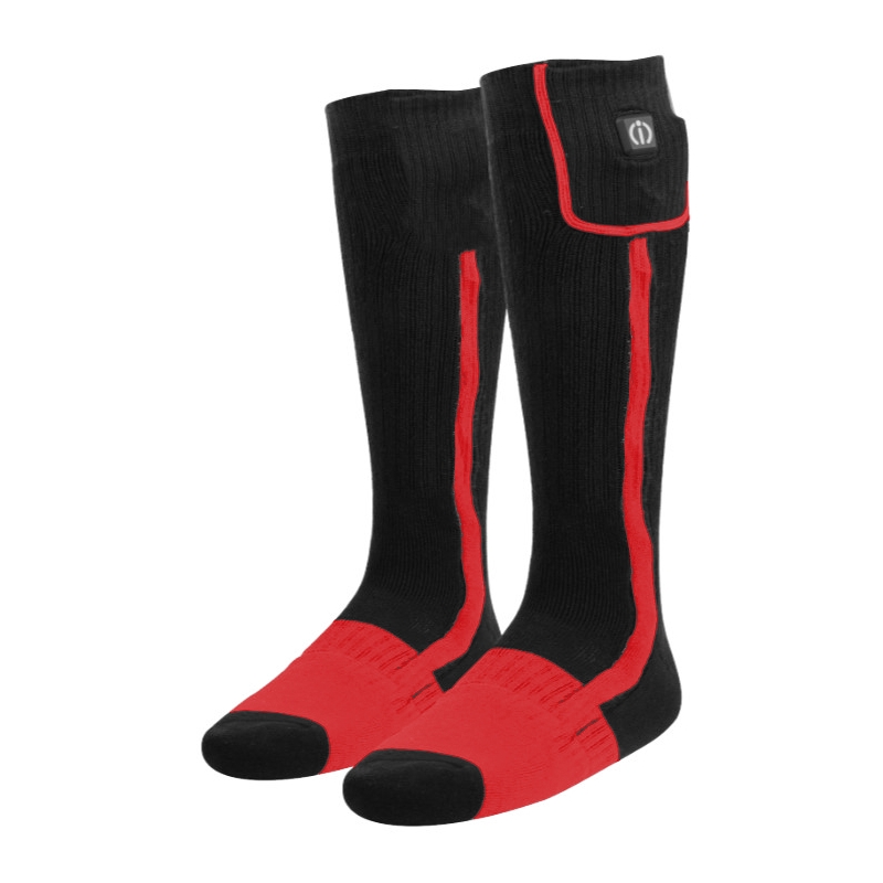 Beheizte Socken KLAN-e schwarz-rot Ausverkauf