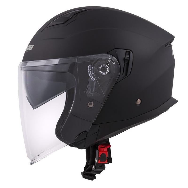 Cassida Jet Tech Open Motorradhelm Schwarz Matt