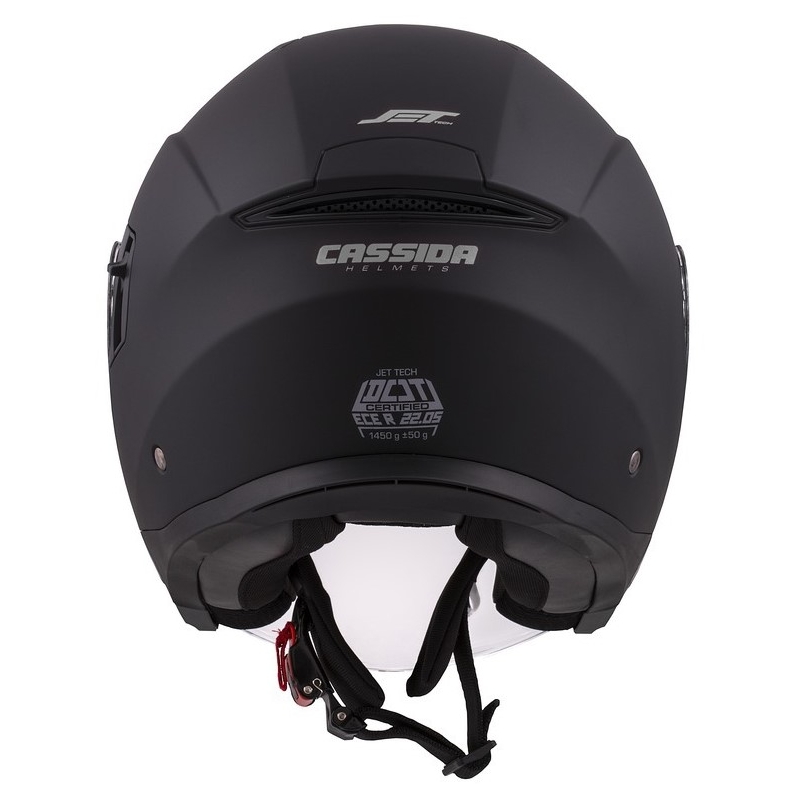 Cassida Jet Tech Open Motorradhelm Schwarz Matt
