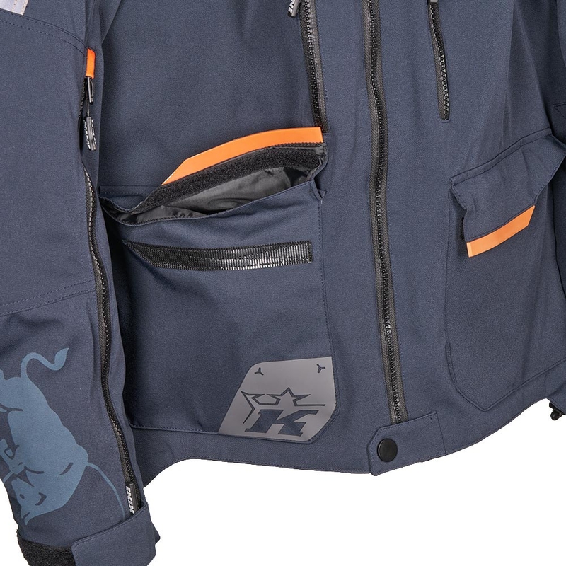 Motocross-Jacke KINI Red Bull EXC 2.0 Anthrazit-Beige
