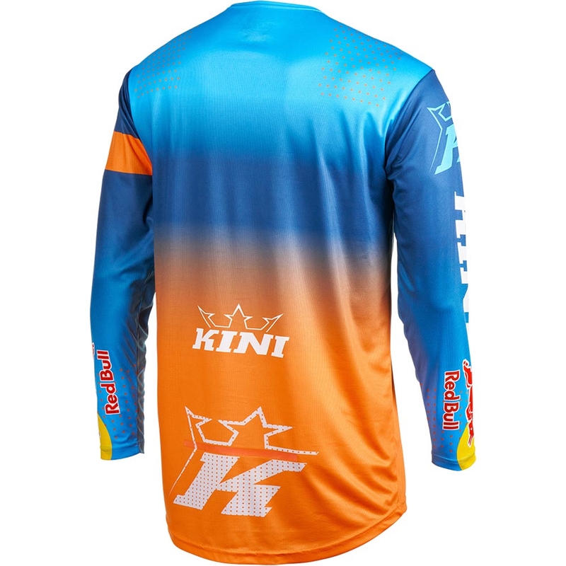 Motocross-Trikot KINI Red Bull 1.0 Rallye blau-orange