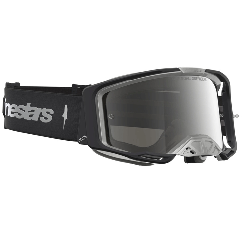 Alpinestars Vision 8 Amber Motocross-Brille schwarz-silber