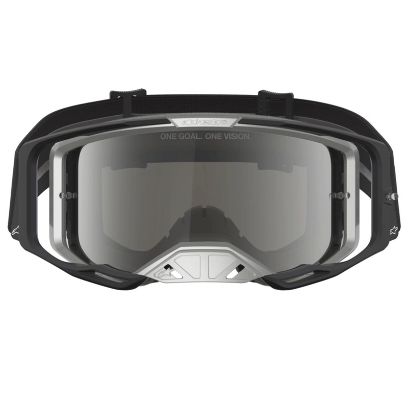 Alpinestars Vision 8 Amber Motocross-Brille schwarz-silber