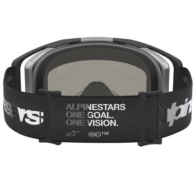 Alpinestars Vision 8 Amber Motocross-Brille schwarz-silber