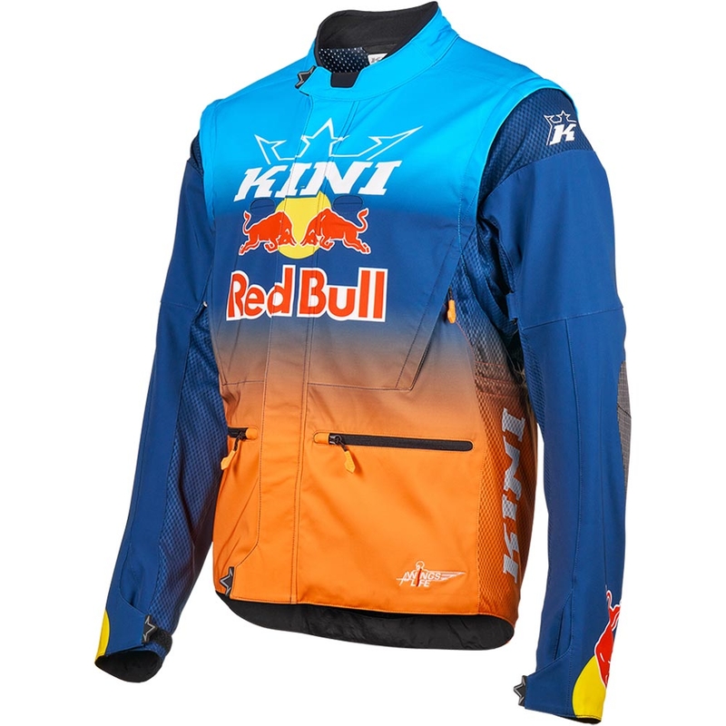 Motocross-Jacke KINI Red Bull 1.0 Rallye blau-orange