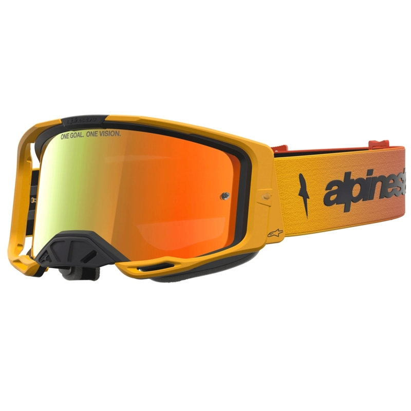 Alpinestars Vision 8 Amber Motocross-Brille gelb-rot-schwarz