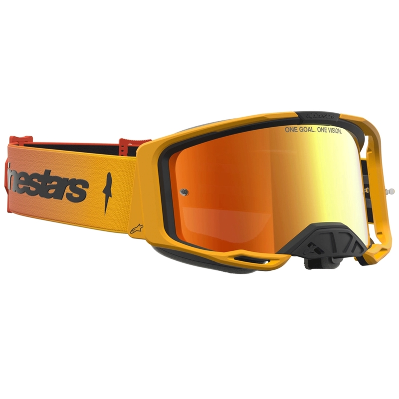 Alpinestars Vision 8 Amber Motocross-Brille gelb-rot-schwarz