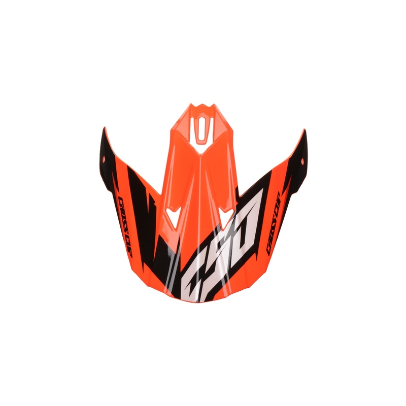 Helmvisier Cassida Cross Cup Two schwarz-weiß-grau-fluo orange Ausverkauf
