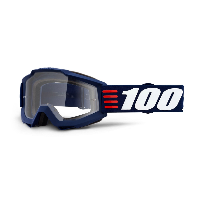 Motocross-Brille 100% Accuri ART DECO (klares Plexiglas)