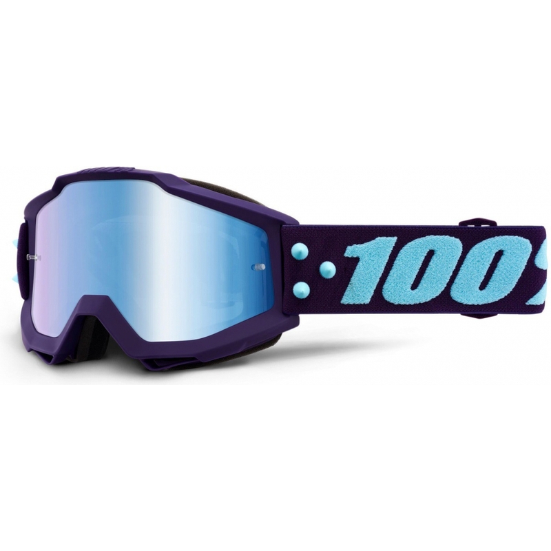 Motocrossbrille 100% Accuri MANEUVER (blau verspiegeltes Plexiglas) Ausverkauf