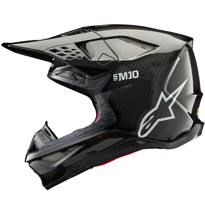 Alpinestars Supertech S-M10 Solid FIM2 Motocross-Helm, schwarz
