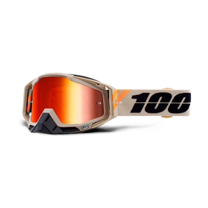 Motocrossbrille 100% RACECRAFT Poliet (rot verspiegeltes Plexiglas)