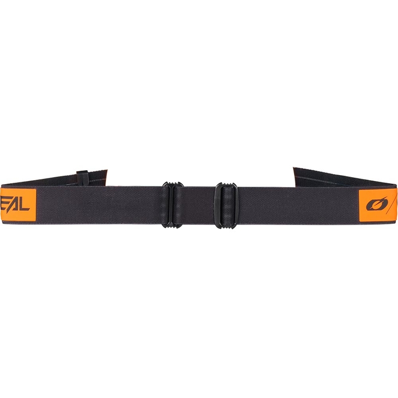 Motocross-Brille O'Neal B-22 Core, schwarz-orange mit verspiegeltem rotem Plexiglas