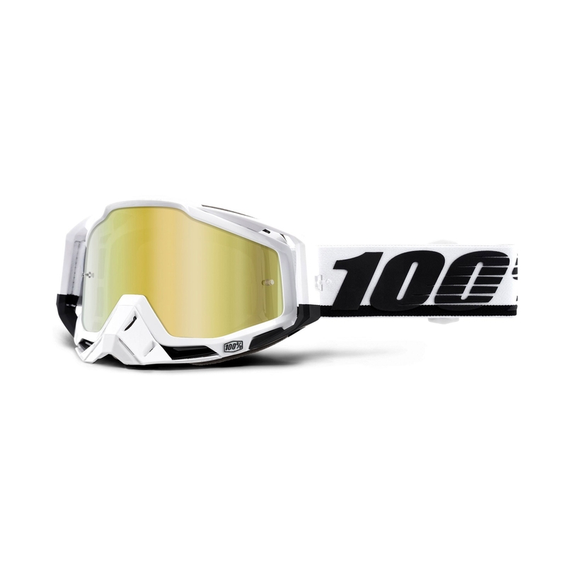 Motocrossbrille 100% RACECRAFT Stuu (gold verspiegeltes Plexiglas)