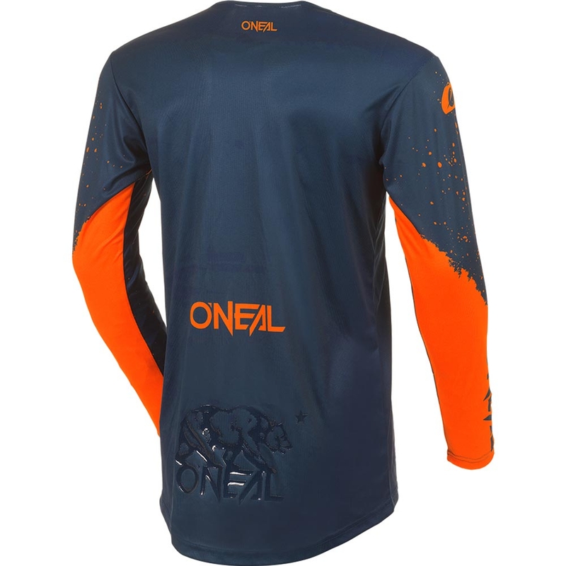O'Neal Mayhem Paint blau-oranges Motocross-Trikot