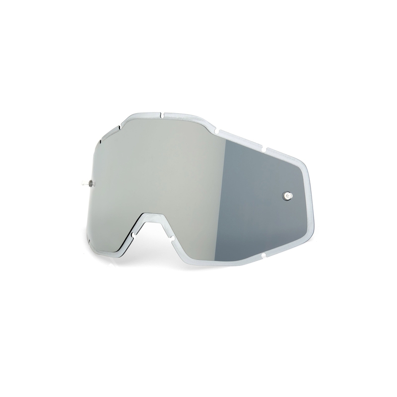 Plexi 100% gespritzt Racecraft/Accuri/Strata silber chrom (Anti-Beschlag)